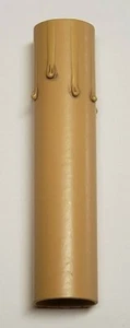 CUBIERTA DE VELAS DE TABLERO DE PAPEL DORADO 4"" CANDELABRO ENCHUFE 7/8"" NUEVO 19979JB - Imagen 1 de 5