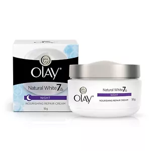 Olay Night Cream Natural White Fairness Night Moisturiser, 50g - Picture 1 of 6