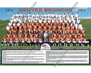 2014 DENVER BRONCOS 8X10 TEAM PHOTO PICTURE POSTER  - Picture 1 of 1