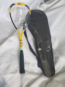 Prince F3 Energy Squash Racquet Force 3 Racket With Adjustable Strap; Zippered C