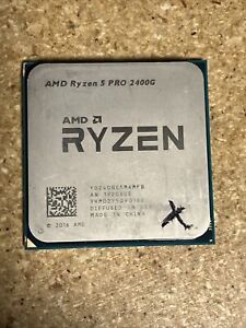 AMD Ryzen 5 Pro 2400G 3.6Ghz Socket AM4 CPU (YD240BC5M4MFB) *BENT PINS*