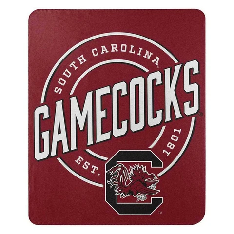 South Carolina Gamecocks 50x60 Campaign Design Fleece Throw Blanket [NEW] Plush Cover