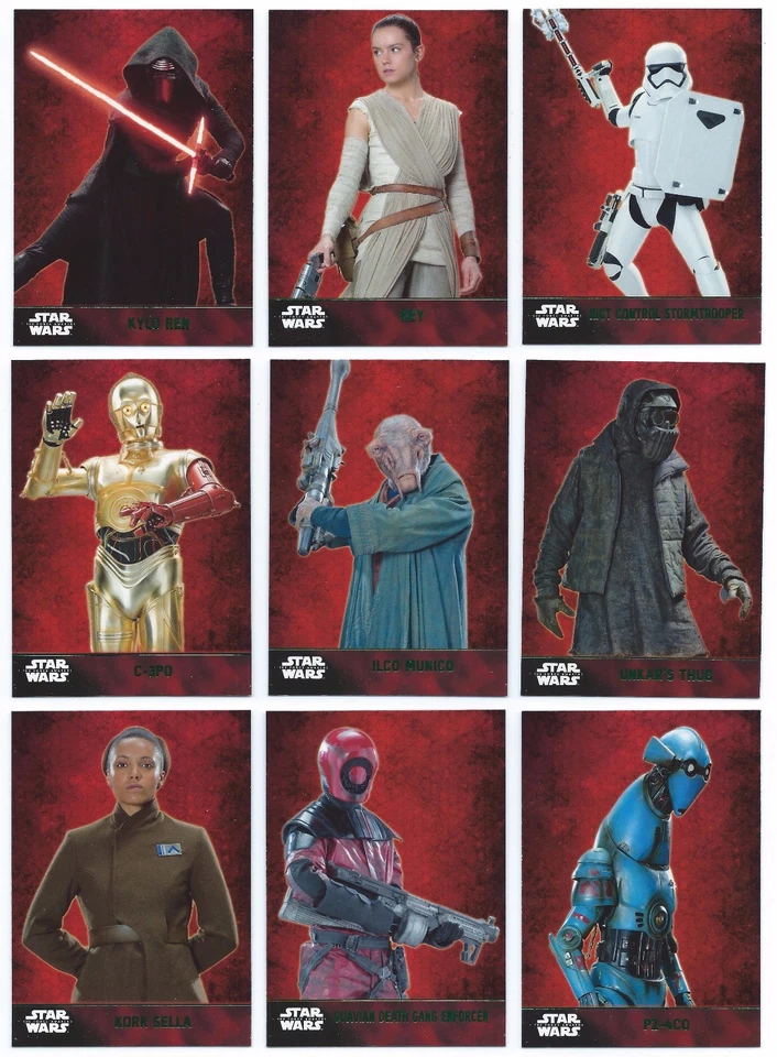 2015 Topps Star Wars The Force Awakens Series 1 Green Lightsaber Foil You Pick - Image 1 of 1