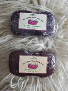 NEW 2 Vintage Bath And Body Works Sun Ripend Raspberry Glycerine Bar Soaps - Picture 1 of 2