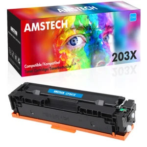 Cyan Toner Compatible for HP 203X Color LaserJet Pro M254dw M254dn M254nw CF541X - Picture 1 of 9