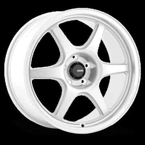 15x7.5 +35 Konig Hexaform 4x100 Gloss White Wheels (Set of 4) - Picture 1 of 2