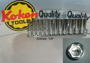 "Cocken RS 2300M/12 Juego de tuercas 1/4" Sw. 4 a 14 mm 6 cantos Lg.50 mm 12 piezas... - Imagen 1 de 1