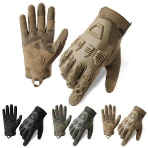 Tactical Gloves Knuckle Protection Screen Touch Army Military Combat Training - Picture 1 of 17