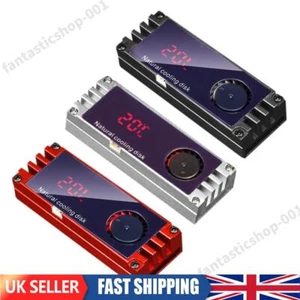 NGFF M2 SSD Heatsink Cooler with Turbo Fan Digital Temp Display for NVMe M.2 SSD - Afbeelding 1 van 17