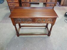 STUNNINGLY RESTORED OLD CHARM WOOD BROS SOLID OAK 2 DRAWER CONSOLE/HALL TABLE