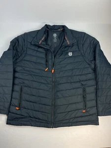 Husqvarna Uplegga Convertible Puffer Jacket / Vest Navy Blue Men’s Size Large - Picture 1 of 6
