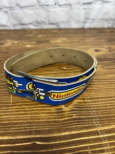 Vintage Kids Lee Leather Belt Nintendo Super Mario Bros 20-22 Made In USA - Picture 1 of 9