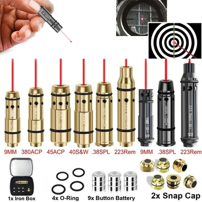 9mm/38spl/380ACP/40S&W/45ACP Dry Fire Laser Training Bullet  Cartridge Red Laser - Image 1 of 4