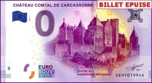 CHATEAU COMTAL DE CARCASSONNE / BILLET 0 € / NULL EURO-SCHEIN / UEHY 2017-1 - Picture 1 of 1