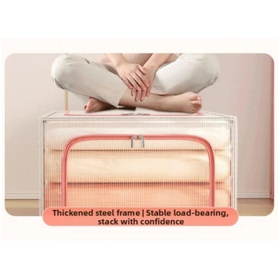 Wardrobe Organization Clothes Storage Bin Closet Organizer Metal Frame - Image 1 of 4