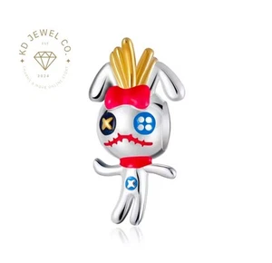 Lilo And Stitch Charm S925 Sterling Silver, Character Scrump Stitch Charm - Picture 1 of 1