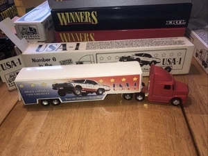EASTWOOD AUTOMOBILIA BRUCE LARSON’s SUPER HAULER TRUCK #6 ERTL NHRA 66 Chevelle - Picture 1 of 9
