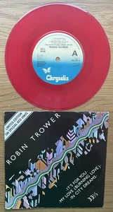 RED VINYL LTD EDITION - ROBIN TROWER - IT’S FOR YOU - 1978 CHRYSALIS MAXI 7” - Picture 1 of 2
