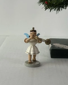 1458/25f Engel Kurzrockengel farbig Althorn Blank Erzgebirge - Bild 1 von 6