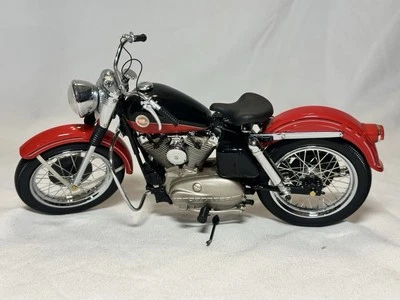 Harley Davidson XL Sportster 1957 Franklin como nueva motocicleta roja negra 1/10 Foto 1 de 4