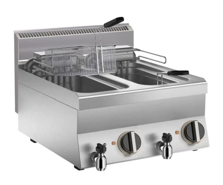 Elektro Fritteuse 2 X 10 Lt. 18Kw Tischgerät - Bild 1 von 1