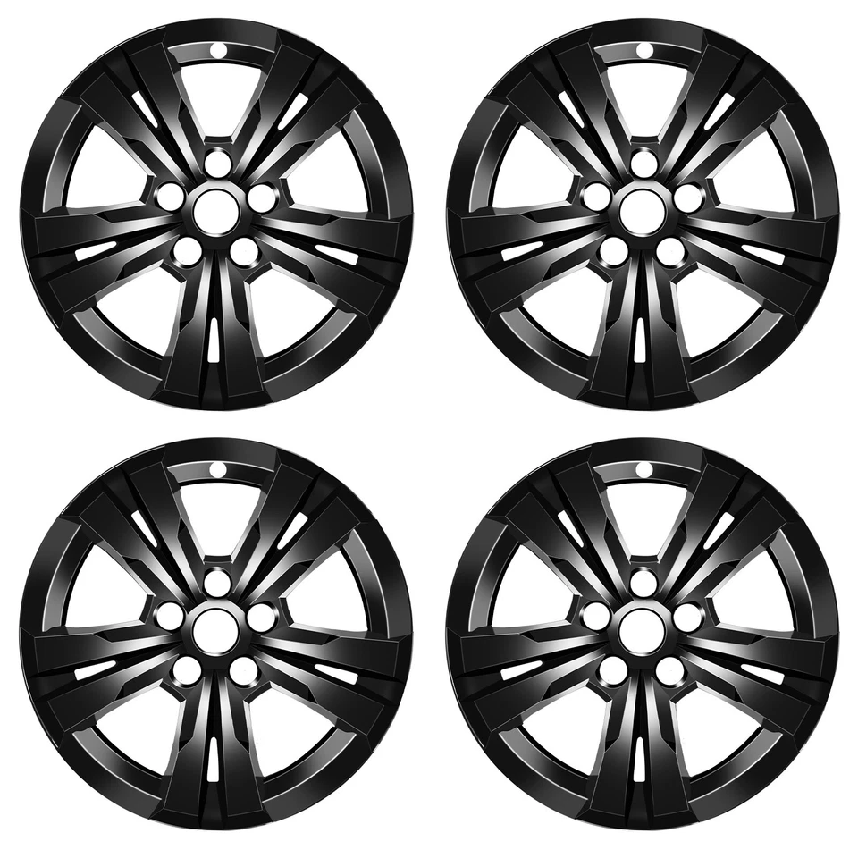 Glossy Black Wheel Skins for 2010-2017 CHEVROLET EQUINOX; 17 inch; Set Of 4 Pcs Foto 1 de 4