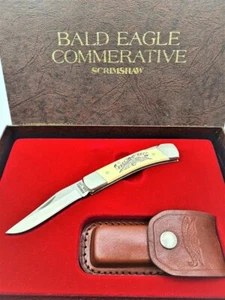 RARE LB5 SCHRADE CUTLERY USA LIMITED EDITION POCKET FOLDING KNIFE - BALD EAGLE - Picture 1 of 5