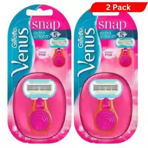 2 Pack Gillette Venus Snap with Embrace Portable Razor - Picture 1 of 7