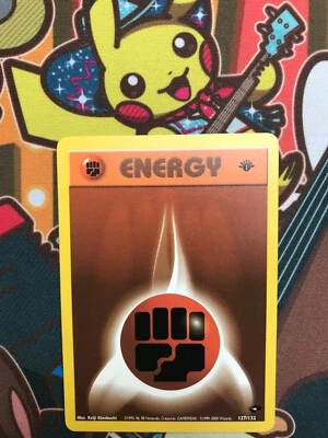 Fighting Energy 1. Edition 127/132 Gym Challenge Pokemon Karten NM-MINT - Bild 1 von 2