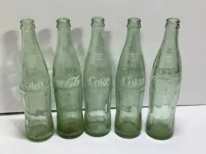 Vintage Coca-Cola 16 Unzen Retoure für Pfand Glasflaschen 5 Stück - Bild 1 von 7