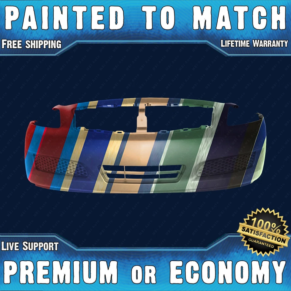NEW Painted To Match - Front Bumper Replacement for 2007 2008 Infiniti G35 Sedan Foto 1 de 4