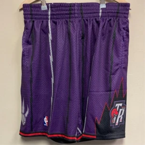 Mitchell & Ness Mens Purple Toronto Raptors '98 Swingman Shorts Size Large - Picture 1 of 12