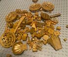 Lego Lot Of Gold Parts And Pieces / Treasure /Temple / Pirate Loot / Decor City