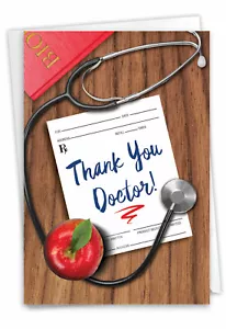 1 Funny Thank You Card with Envelope - Doctor Gratitude C6351TYG - Picture 1 of 6