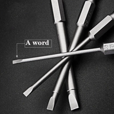 Flat-blade Electric Bits Hand Tool 50-150mm2~6mm Magnetic Electric Screwdriver - Image 1 of 4