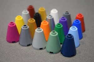 Lego 3942 Cone 2 x 2 x 2 Open Stud Select Colour Pack of 2 - Picture 1 of 21