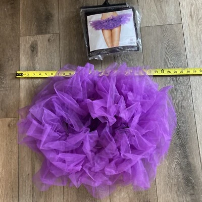 Tutú de organza púrpura Leg Avenue talla única de 90 a 160 libras Foto 1 de 4