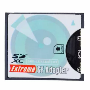 Adaptador de tarjeta SD a CF SDHC SDXC a 3,3 mm convertidor de memoria flash compacto estándar - Imagen 1 de 8