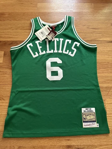 Mitchell & Ness Bill Russell AUTHENTIC Jersey 1967-68 NWT Mens Large(44) Celtics Cover