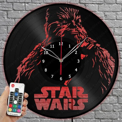 Reloj de Vinilo LED Star Wars Luz LED Disco de Vinilo Reloj de Pared Decoración del Hogar 1910 Foto 1 de 4