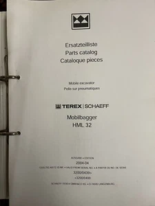 TEREX SCHAEFF Mobilbagger HML32 Ersatzteilkatalog - Bild 1 von 1