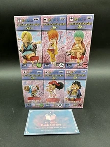 Figura Coleccionable Mundial ONE PIECE WCF Wano Juego Completo de 6 Kimono Japonés - Imagen 1 de 7