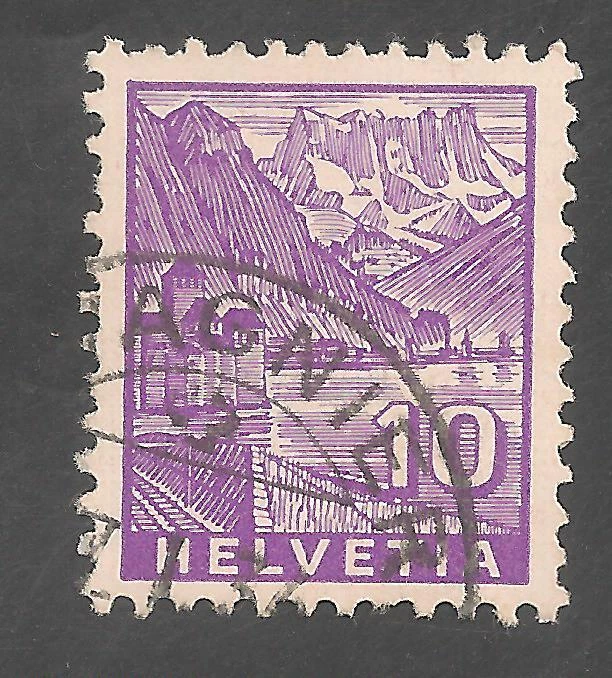 Switzerland #221 (A48) VF USED - 1934 10c Chillon Castle  - Image 1 of 1