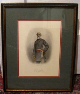 General Robert E. Lee Engraved Portrait - W.G. Jackman - Image is 8" x 6"~EUC - Picture 1 of 9