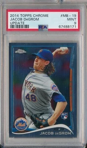 2014 Jacob DeGrom Topps Chrome Update #MB-19 RC  PSA 9 MINT - Picture 1 of 2