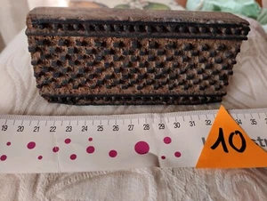 ANTICO TIMBRO STAMPO IN LEGNO PER STOFFE E TESSUTI INTAGLIATO A MANO - Foto 1 di 1