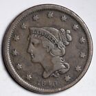 1840 Small Date Braided Hair Large Cent Choice Xf E255 Knc