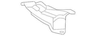 Deflector de calor trasero debajo de la carrocería original Volkswagen Jetta 2011-2018 5C6-825-721 Foto 1 de 2