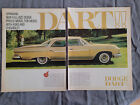 Vtg 1960 Original Magazine Ad Dodge 2Pg Car Dart Spanking Full Size Yellow Ht