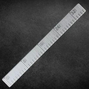 reFLEX | 36" Fish Ruler for Boats | Crossbill Grey over Phoenix Grey - Lasered - Picture 1 of 9